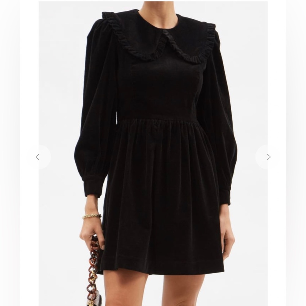 Shrimps Blanche Cotton-Blend Corduroy Dress UK 10